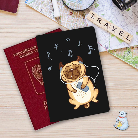 Обложка для паспорта 'Pug' - фото 1