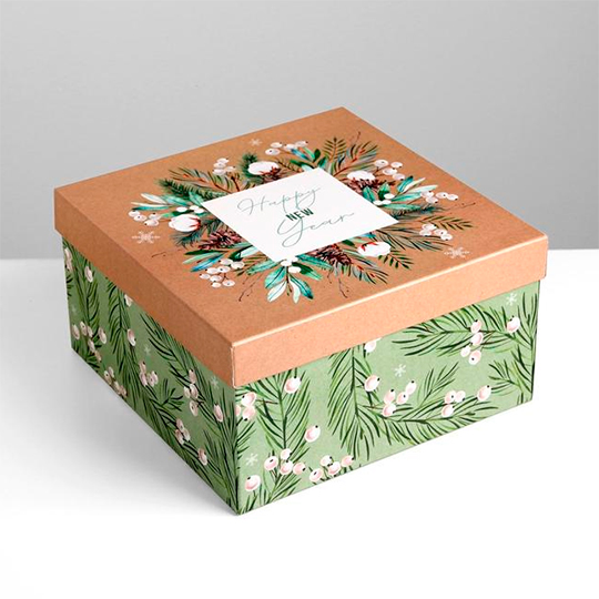 Коробка подарочная 'Green holidays' - фото 1