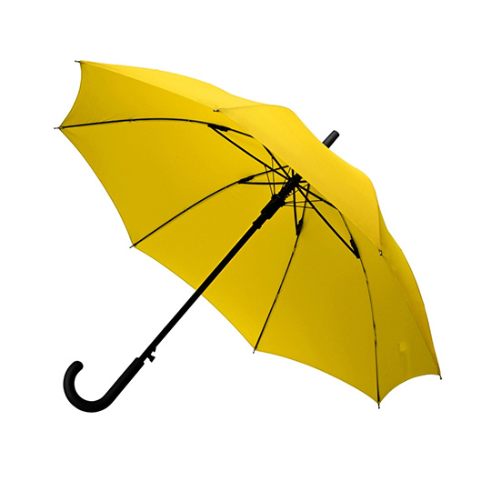 Зонт-трость полуавтомат 'Rainproof' / Желтый - фото 1