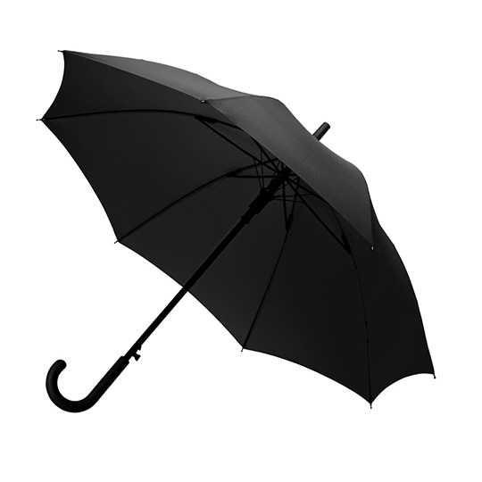 Зонт-трость полуавтомат 'Rainproof' / Черный - фото 1