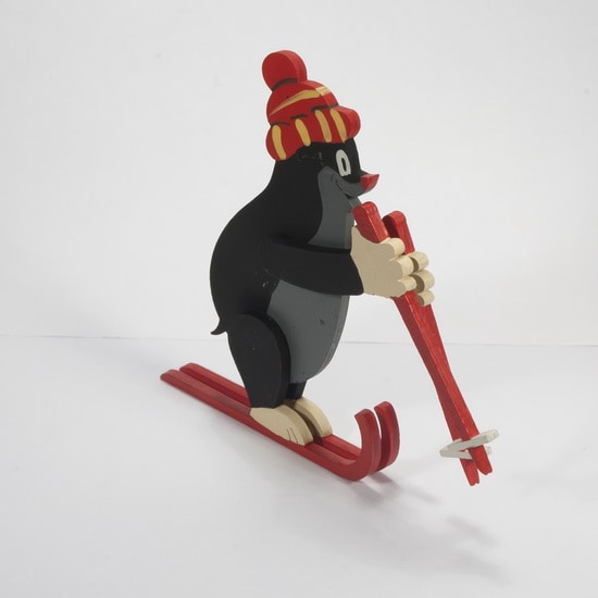 Игрушка елочная деревянная 'Кротик на лыжах' 674063 - фото 5