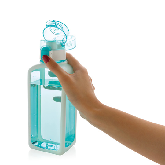 Бутылка для воды вакуумная 'Quadrate' (разные цвета) / Бирюзовый 365140 - фото 5