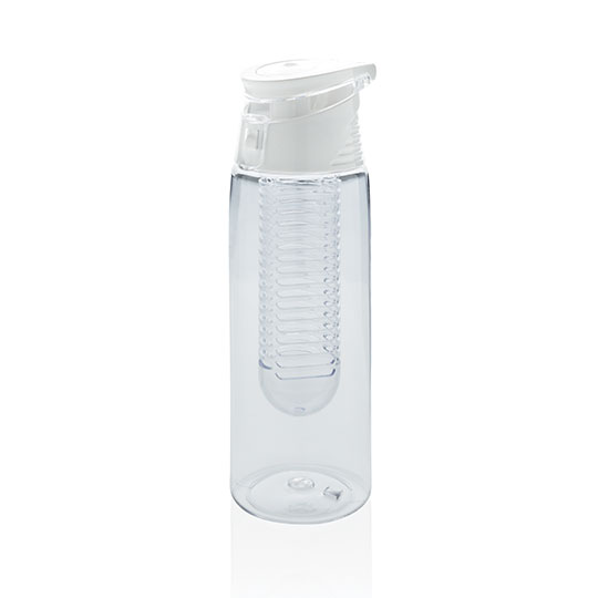 Бутылка для воды 'Fresh and tasty' с контейнером для фруктов (разные цвета) / Белый 365166 - фото 2