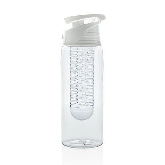 Бутылка для воды 'Fresh and tasty' с контейнером для фруктов (разные цвета) / Белый 365166 - фото 3