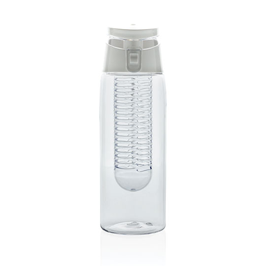 Бутылка для воды 'Fresh and tasty' с контейнером для фруктов (разные цвета) / Белый 365166 - фото 4