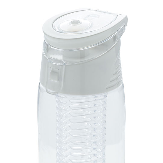 Бутылка для воды 'Fresh and tasty' с контейнером для фруктов (разные цвета) / Белый 365166 - фото 5