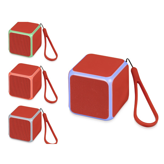 Колонка беспроводная 'Кубик' (разные цвета) / Красный 872549 - фото 3
