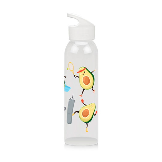 Бутылка для воды 'Авокадный ЗОЖ' (разные цвета) / Белый 872675 - фото 1
