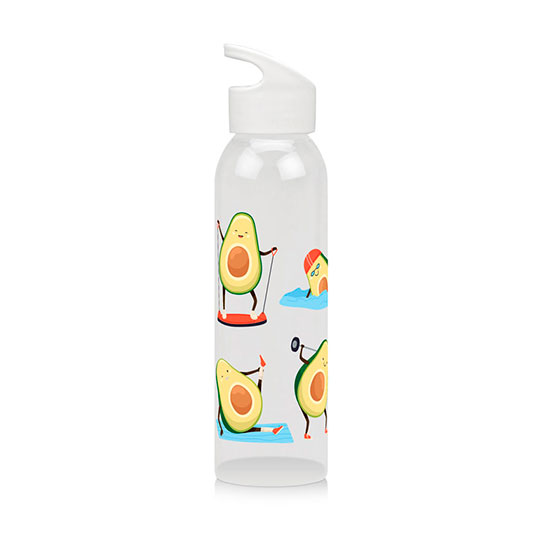 Бутылка для воды 'Авокадный ЗОЖ' (разные цвета) / Белый 872675 - фото 2