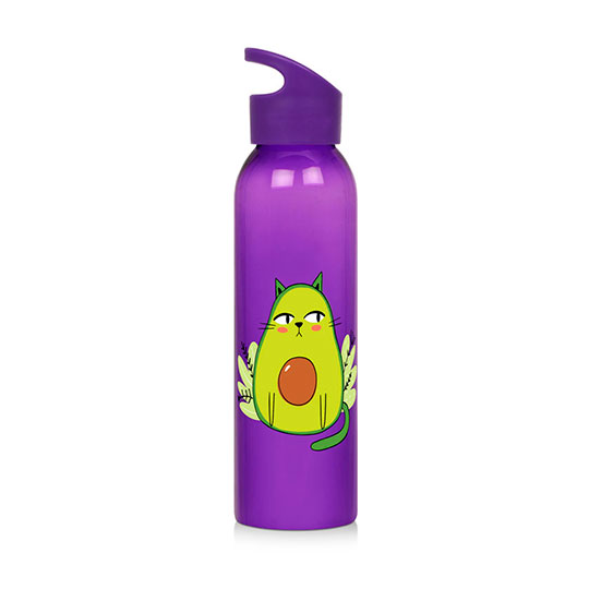 Бутылка для воды 'Avocado Cat' (разные цвета) / Фиолетовый 872681 - фото 1
