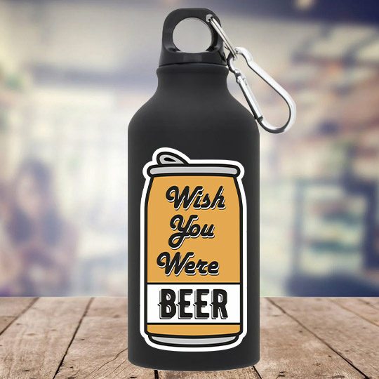 Бутылка с карабином 'Wish you were beer' 872944 - фото 2