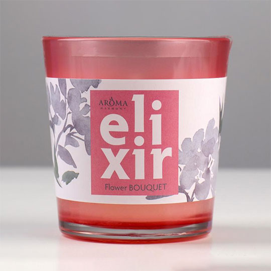 Свеча ароматическая 'Элексир' (разные ароматы) / Цветы 945570 - фото 1