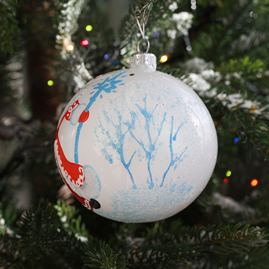 Шар елочный 'Дед Мороз  с посохом и мешком' 950023 - фото 2