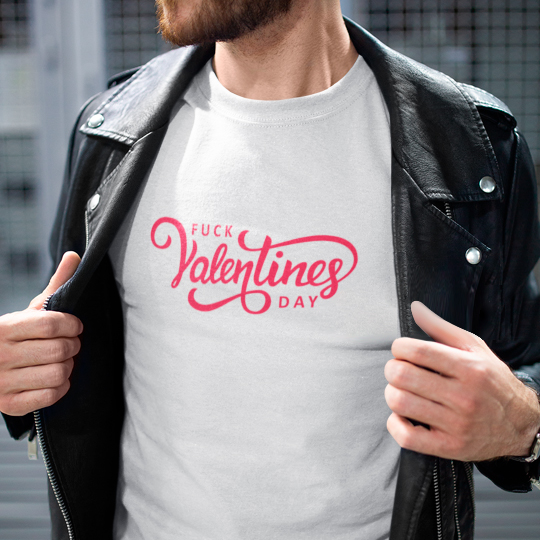 

Футболка унисекс 'Fuck Valentines day' (разные размеры) / 2XL