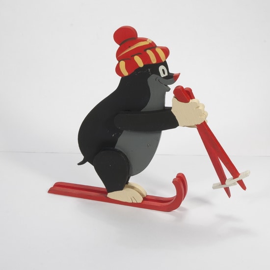 Игрушка елочная деревянная 'Кротик на лыжах' 674063 - фото 4